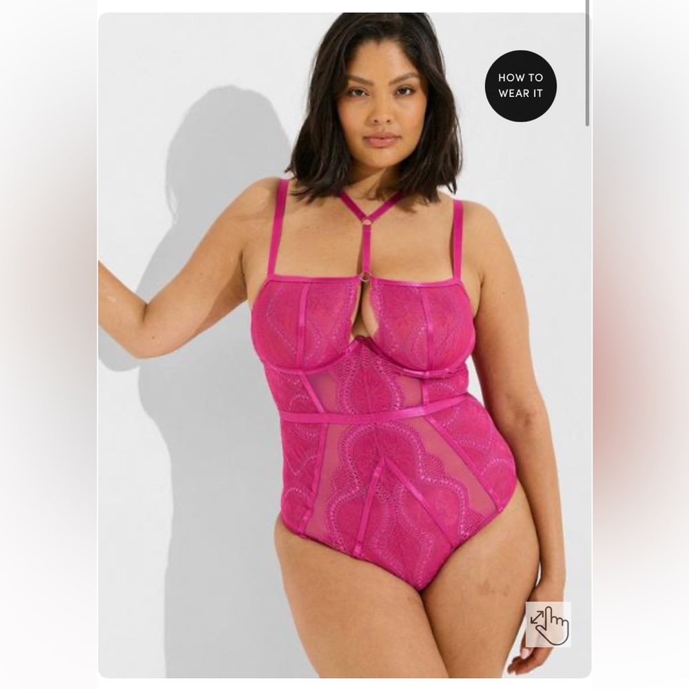 Torrid Boudoir Strappy Bodysuit Size 3X NWT